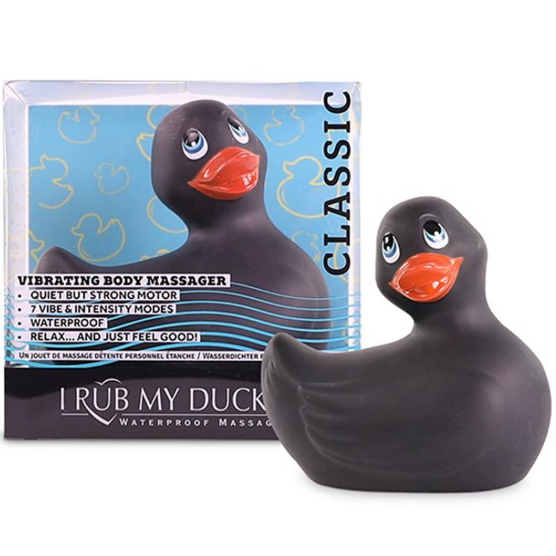 BIG TEASE TOYS - I STRIKE MY DUCKIE CLASSIC PATO VIBRADOR NEGRO