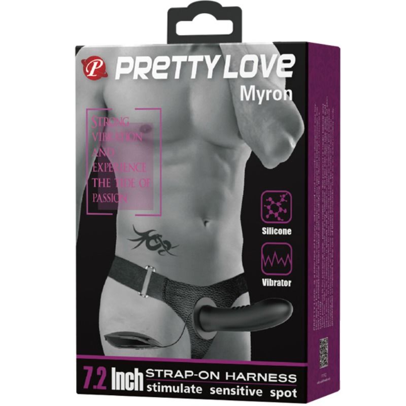 PRETTY LOVE - MYRON CON VIBRACIÓN Y DILDO HUECO