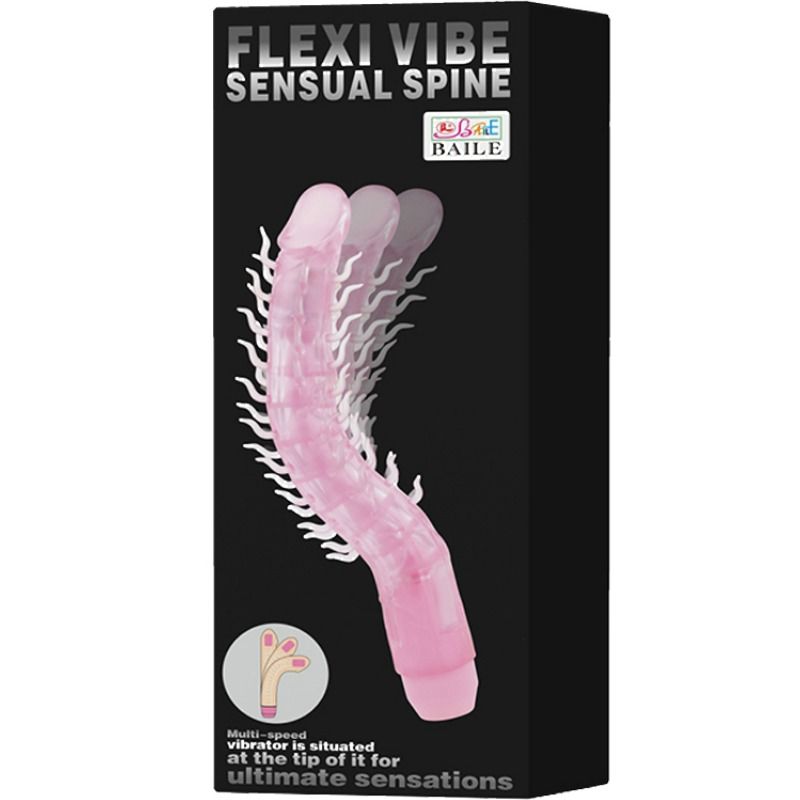 BAILE - FLEXI VIBE SENSUAL SPINE FOLDABLE VIBRANT DILDO LILAC 23.5 CM