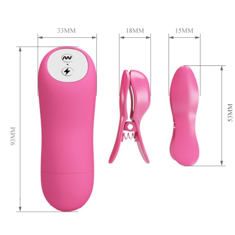 BAILE - PIZZAS DE ONDAS ROMÁNTICAS CON VIBRACIÓN Y ELECTROSHOCK FUCSIA
