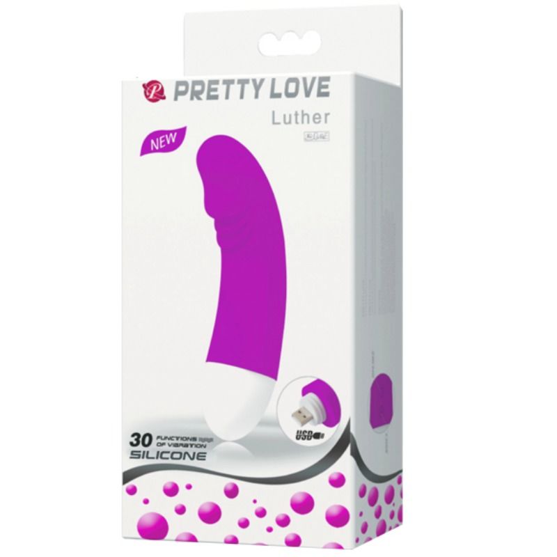 PRETTY LOVE - LUTHER MINI VIBRADOR 30 MODOS DE VIBRACIÓN