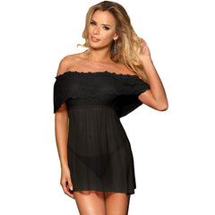 SUBBLIME - VESTIDOS SUBBLIME VESTIDO CORTO + Tanga NEGRO S/M