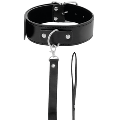 DARKNESS - POSTURE COLLAR WITH LEATHER CHAIN