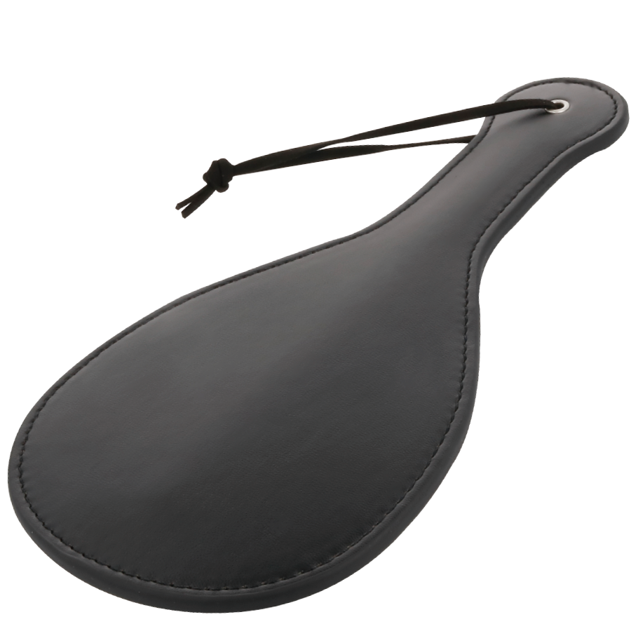 DARKNESS - BLACK ROUND FETISH PADDLE