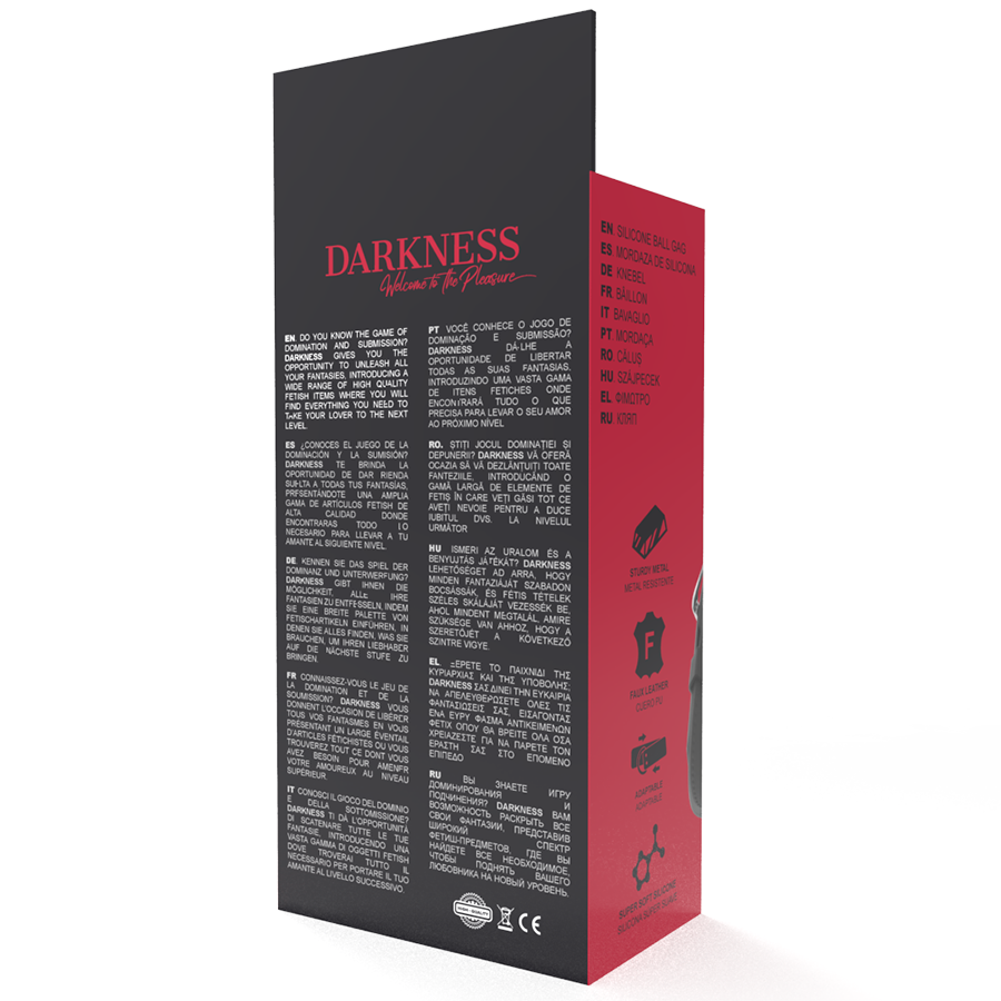 DARKNESS - PALO DE SILICONA TRANSPIRABLE NEGRO