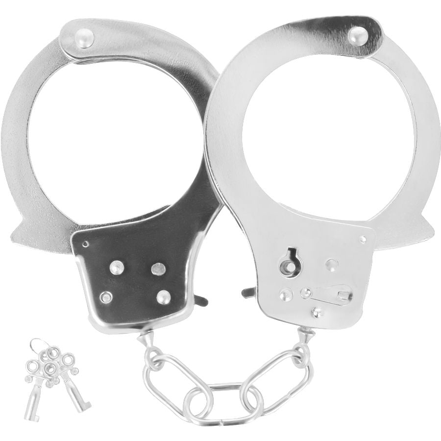 DARKNESS - METAL ANKLE HANDCUFFS WITH KEYS