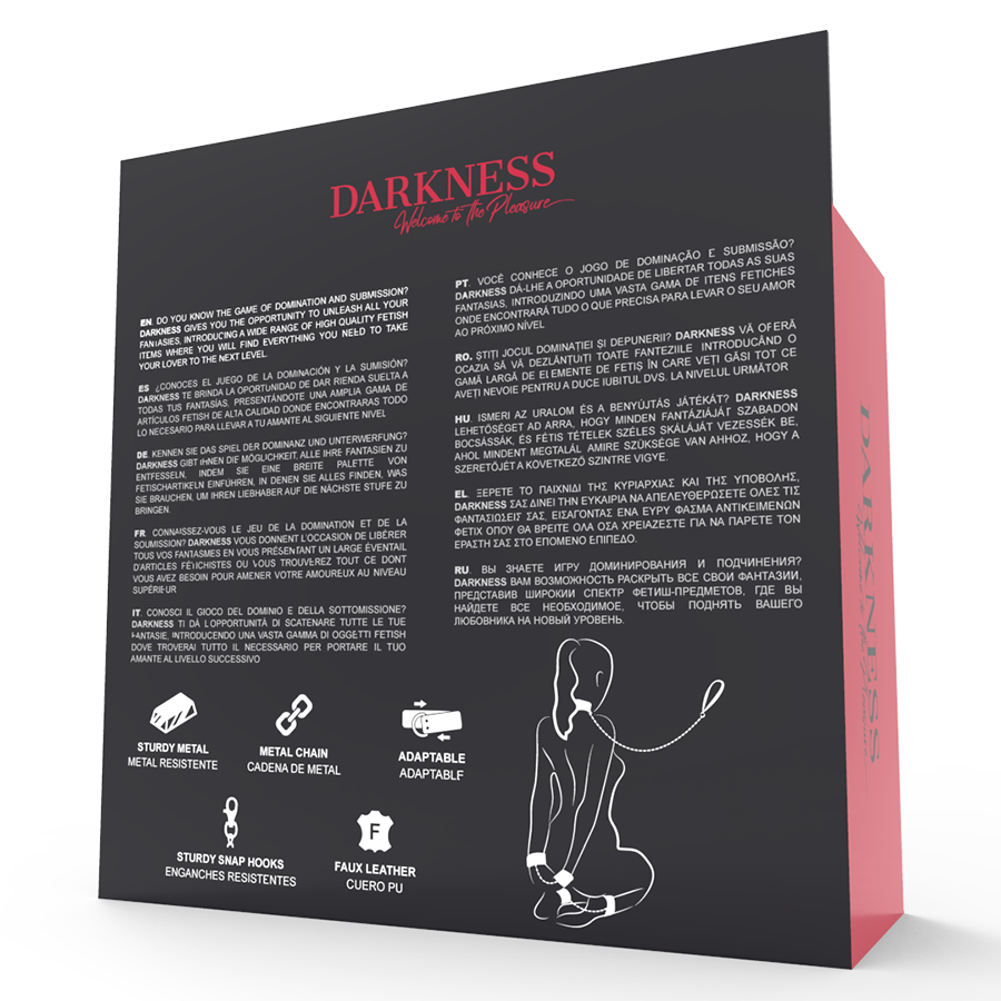 DARKNESS - ESPOSAS Y CUELLO DE CUERO NEGRO