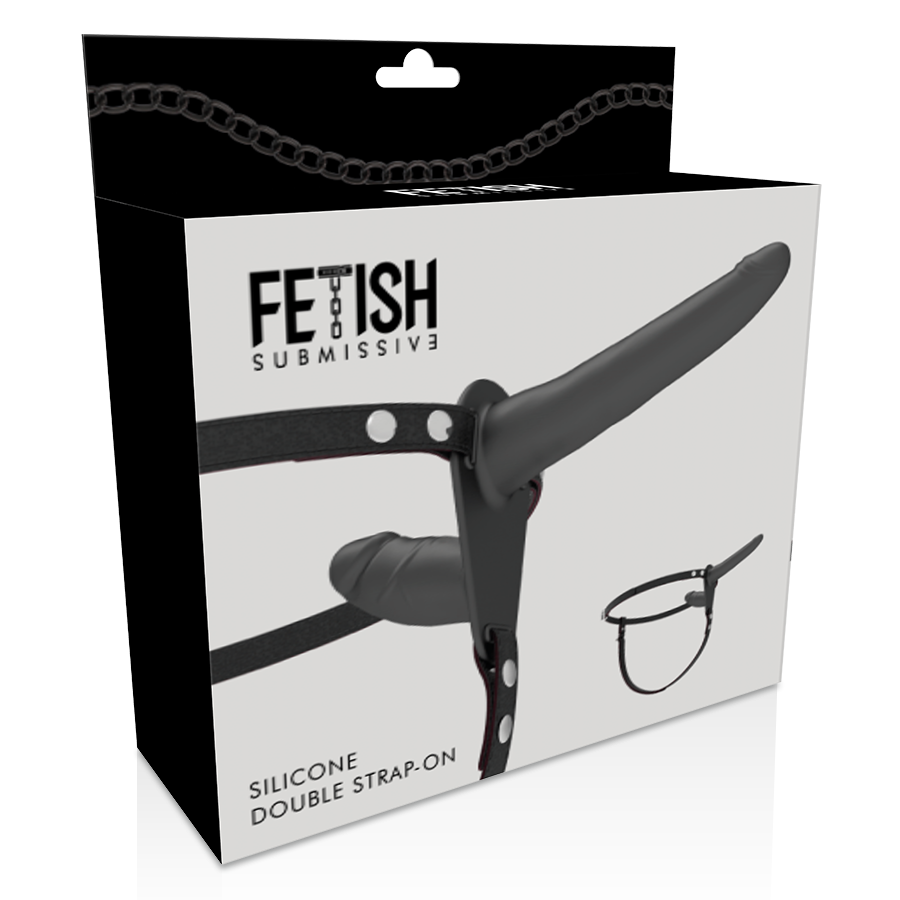 SUBMISSIVE FETISH HARNESS - BLACK DOUBLE PENETRATION