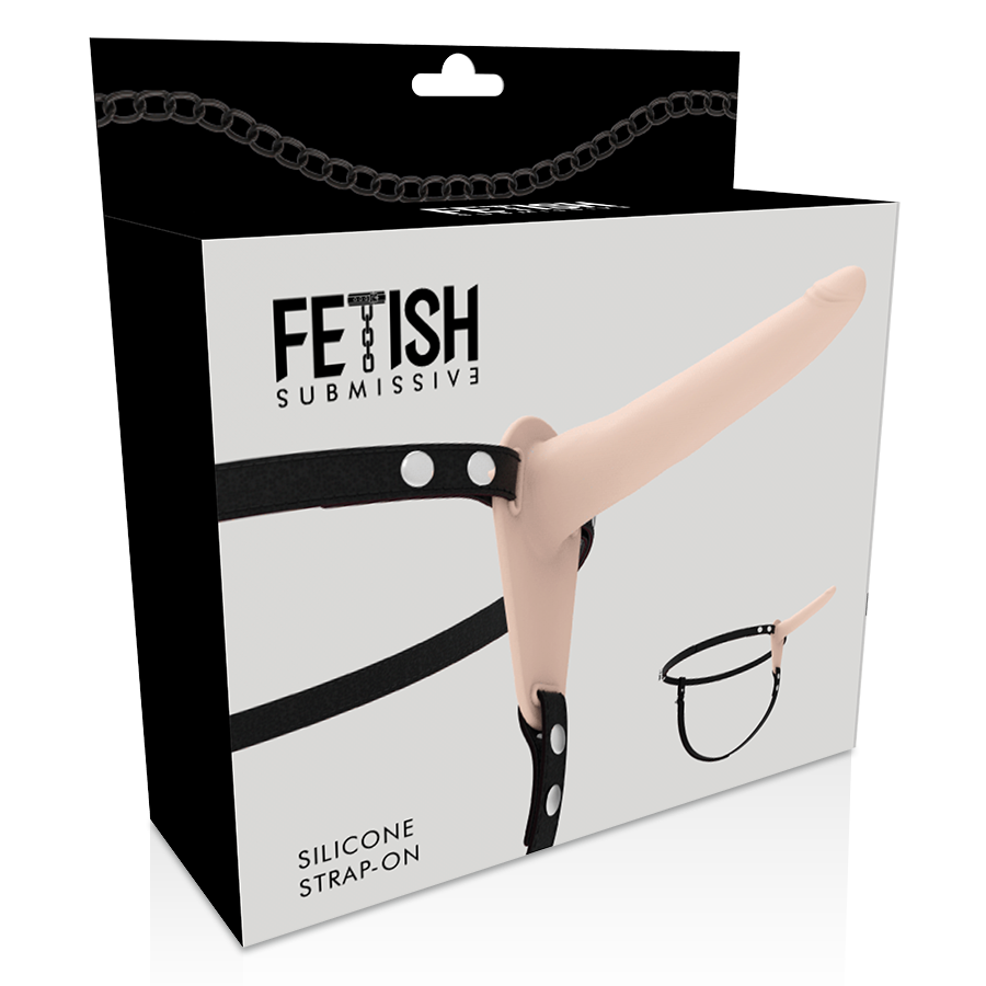 SUBMISSIVE FETISH HARNESS - SILICONE FLESH 15 CM