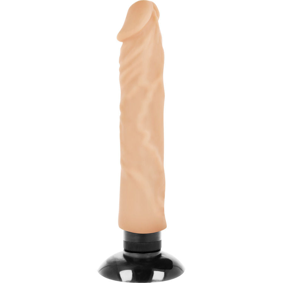 BASECOCK - VIBRADOR REALISTA 2-1 NATURAL 20 CM -O- 4 CM