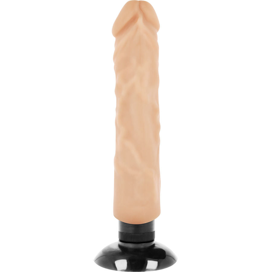 BASECOCK - VIBRADOR REALISTA 2-1 NATURAL 20 CM -O- 4 CM