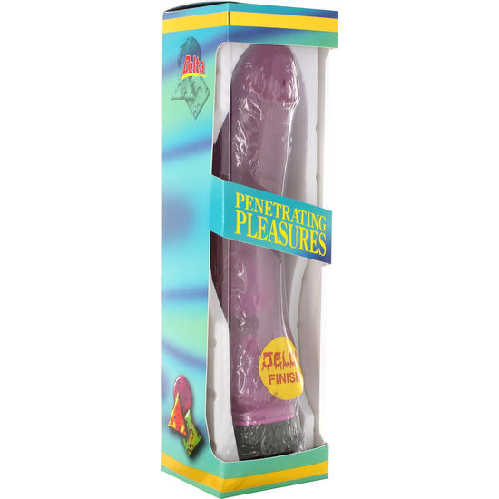 SEVEN CREACIONES - JELLY VIBRADOR LAVANDA 21.5 CM