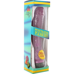 SEVEN CREACIONES - JELLY VIBRADOR LAVANDA 21.5 CM