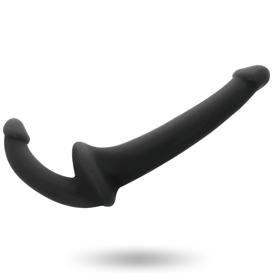 ADDICTED TOYS - BLACK STRAIGHT-FREE DILDO WITH ARN S