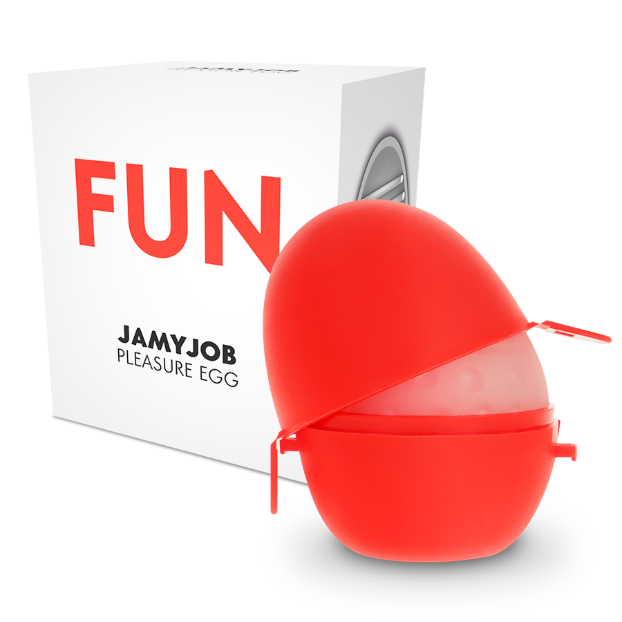 JAMYJOB - EGG MASTURBATOR RED DISCRETE EDITION