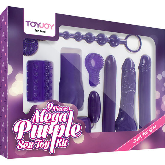 TOYJOY - KIT DE JUGUETES SEXUALES MEGA PÚRPURA SOLO PARA TI