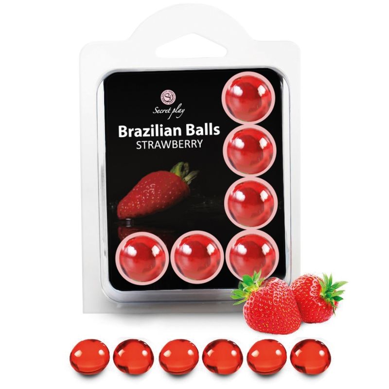 SECRETPLAY - SET 6 BRAZILIAN STRAWBERRY BALLS