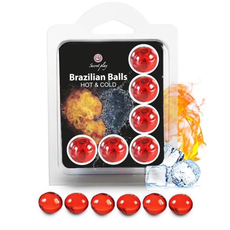 SECRETPLAY - SET OF 6 BRAZILIAN BALLS HOT AND COLD EFFECT