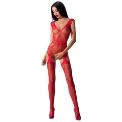 PASSION - BODYSTOCKING MUJER BS062 ROJO TALLA ÚNICA