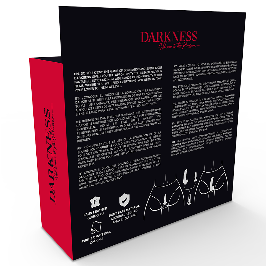 DARKNESS - BRAGAS CON ENCHUFE Y DILDO INTERCAMBIABLE