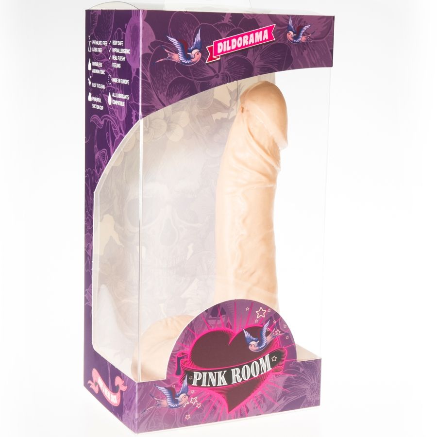 PINK ROOM - EBAN REALISTIC FLESH DILDO 19 CM