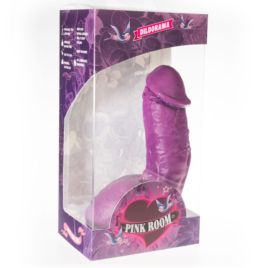 PINK ROOM - ELIAN REALISTIC PURPLE DILDO 17.5 CM