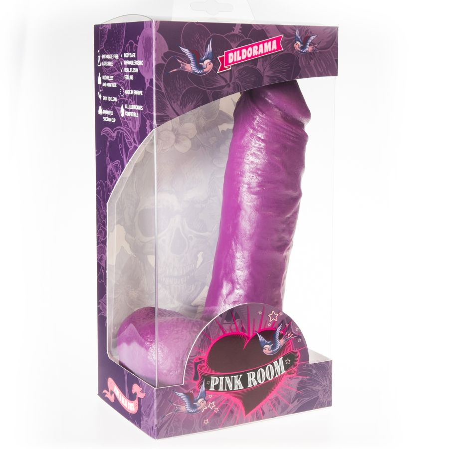 PINK ROOM - ANTON REALISTIC DILDO PURPLE 21.5 CM