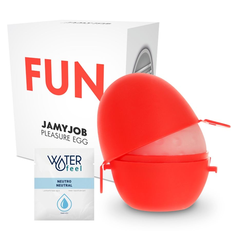 JAMYJOB - EGG MASTURBATOR RED DISCRETE EDITION