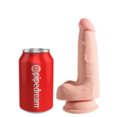 KING COCK - DILDO TRIPLE DENSIDAD CON TESTICULOS 13 CM