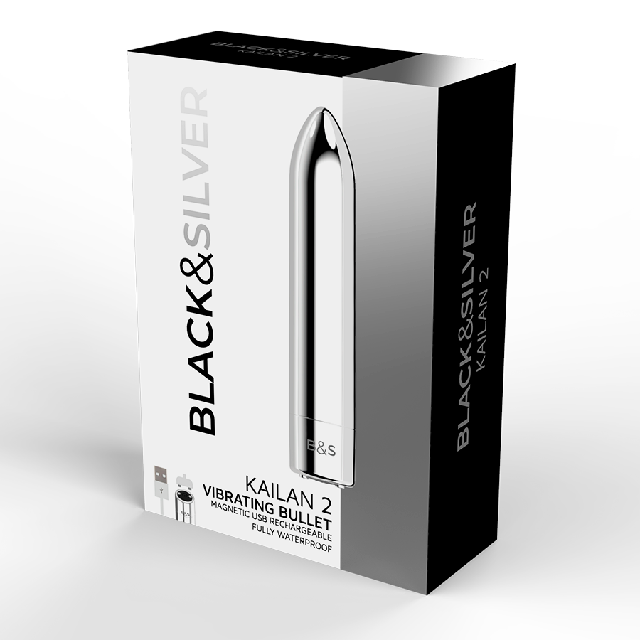 BLACK&amp;SILVER - BOLA MAGNÉTICA VIBRADORA KAILAN 2 SILVER