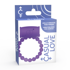 CASUAL LOVE - ANILLO VIBRADOR PAREJA 25 MORADO