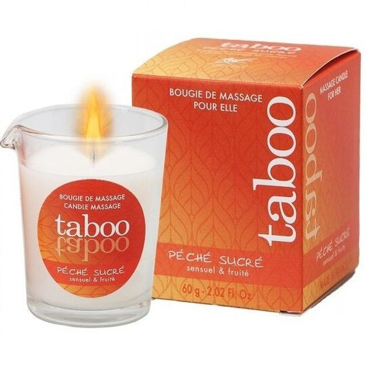 RUF - TABOO MASSAGE CANDLE FOR ITS PEACH SUGAR NECTARINE AROMA