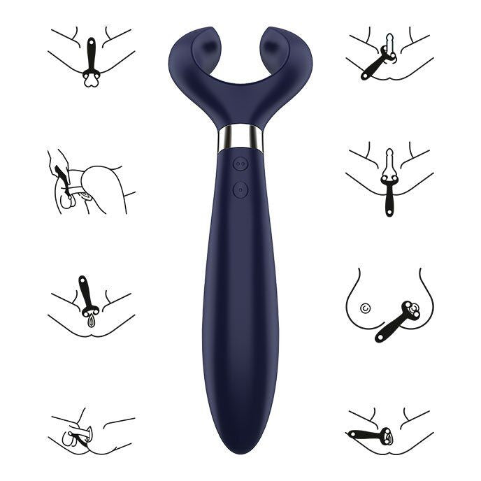 SATISFYER - ENDLESS FUN MULTI VIBRATEUR 3 BLEU