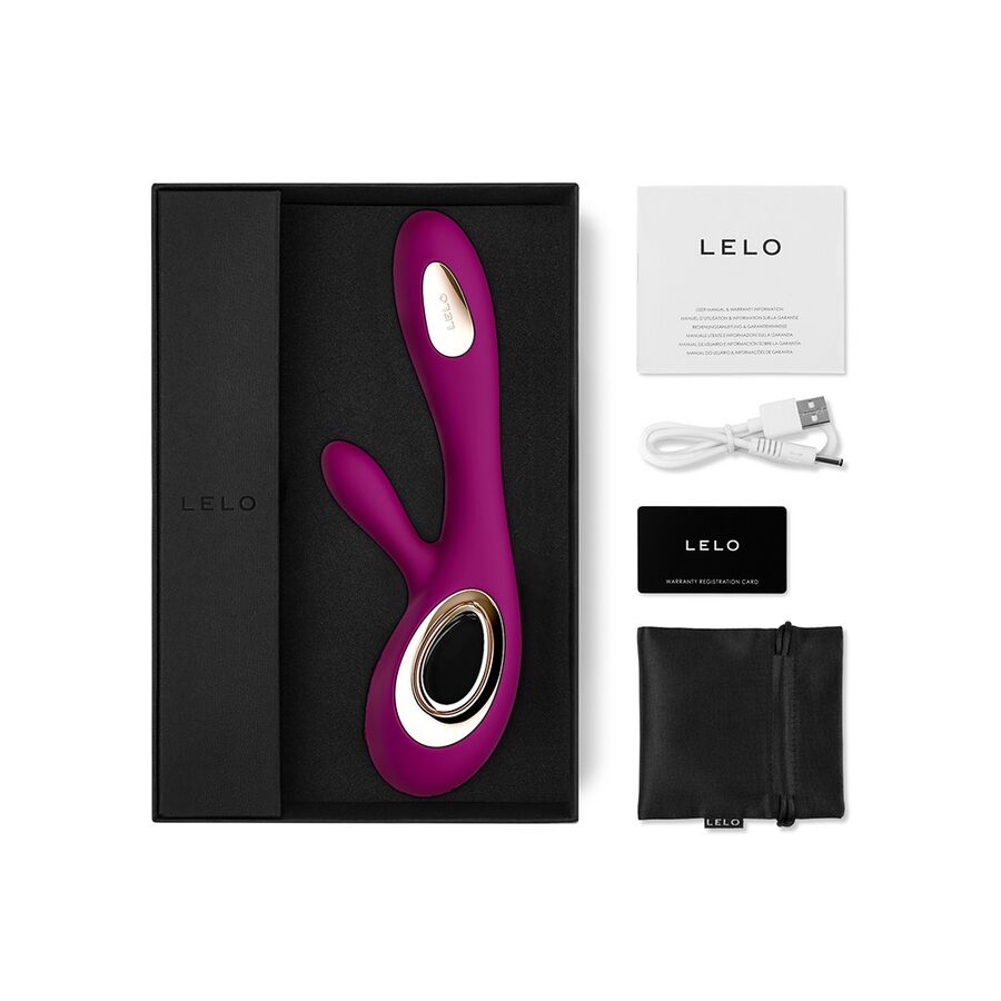 LELO - SORAYA WAVE VIBRADOR CONEJO ROSA PROFUNDO