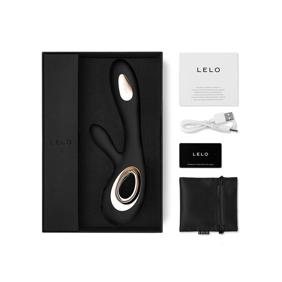 LELO - VIBRADOR SORAYA WAVE CONEJO NEGRO