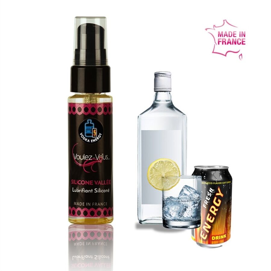 VOULEZ-VOUS - LUBRICANTE DE SILICONA - VODKA &amp; RED BULL 35 ML