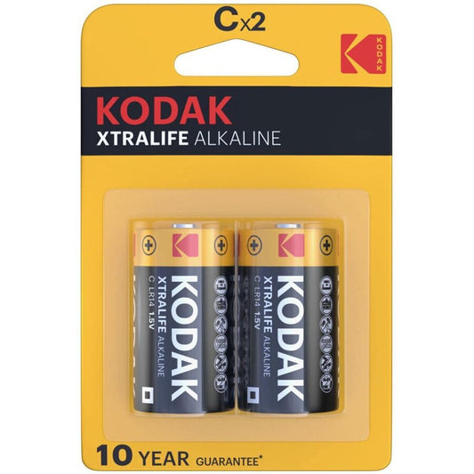 KODAK - XTRALIFE CX ALKALINE BATTERIES 2 UNITS