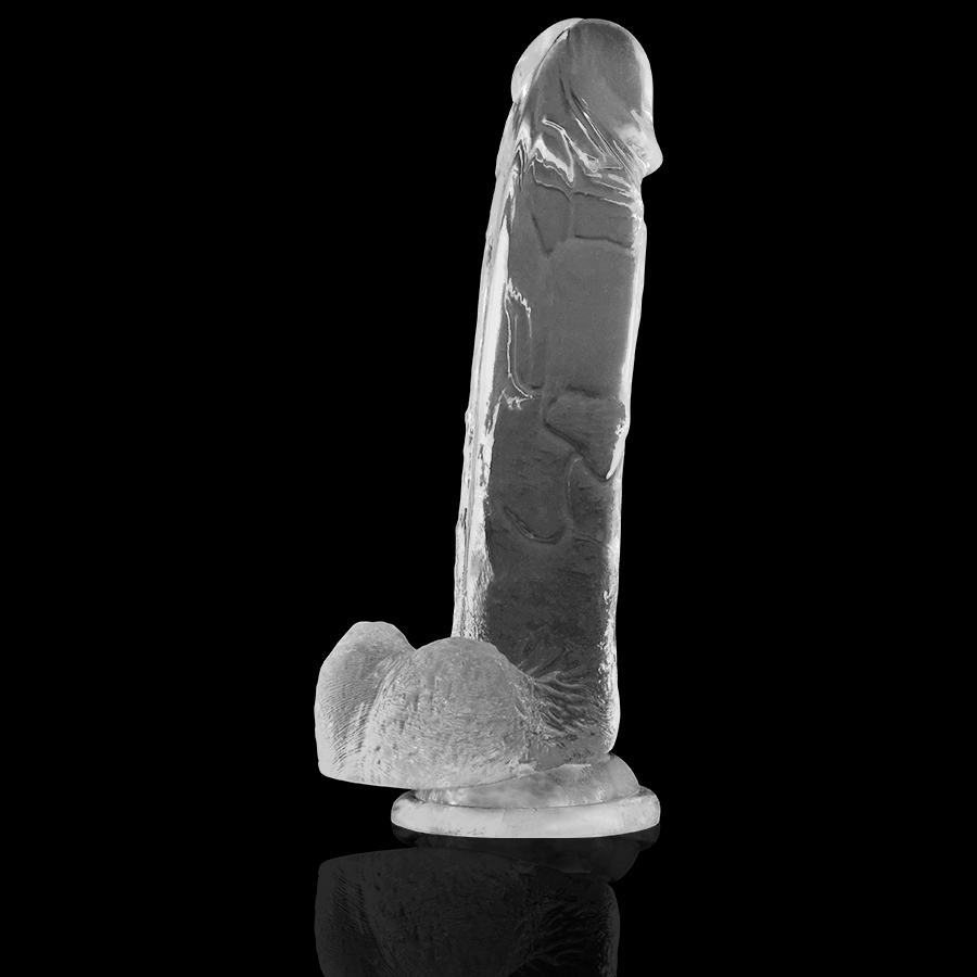 X RAY - TRANSPARENT COCK WITH BALLS 22 CM -O- 4.6 CM