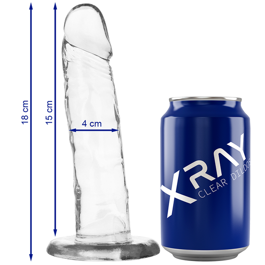 X RAY - CLEAR DICK 18 CM -O- 4 CM