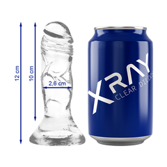 RAYOS X - POLLA TRANSPARENTE 12 CM -O- 2.6 CM