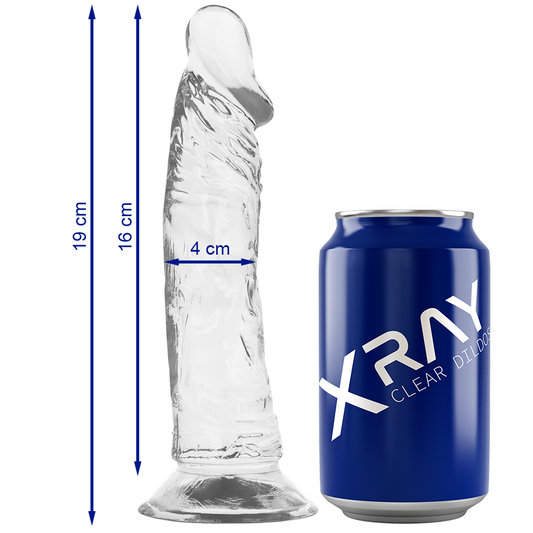 X RAY - CLEAR DICK 19 CM -O- 4 CM