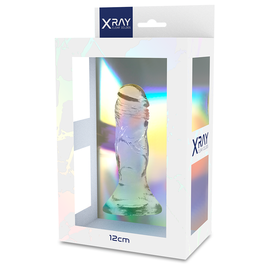RAYOS X - POLLA TRANSPARENTE 12 CM -O- 2.6 CM