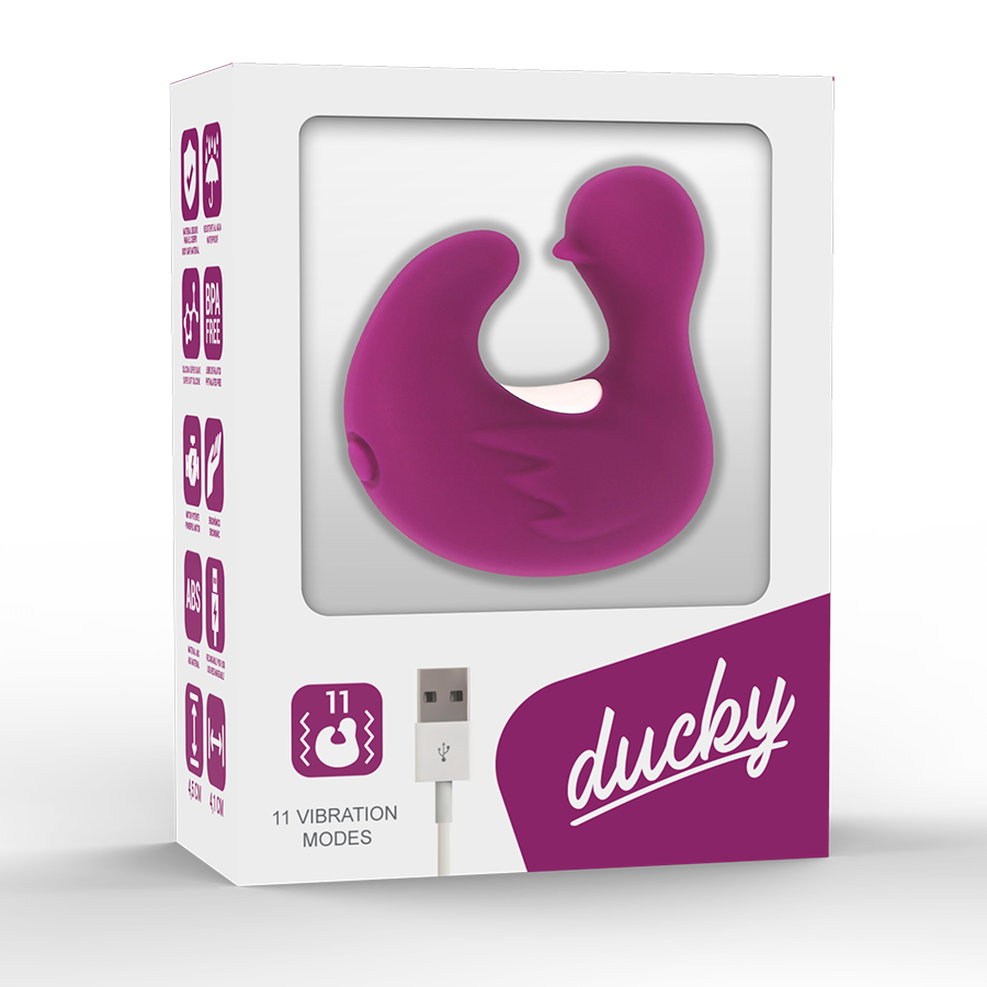 COVERME - DÉ À DÉS À CANARD RECHARGEABLE EN SILICONE STIMULANT DUCKYMANIA