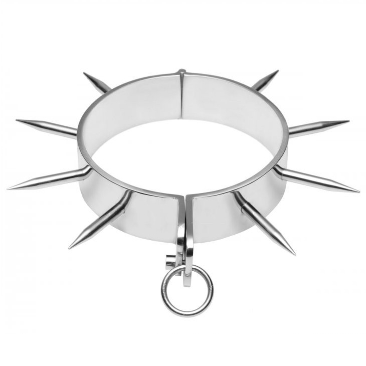 METAL DURO - COLLAR DE ESCLAVA BDSM CON PICOS