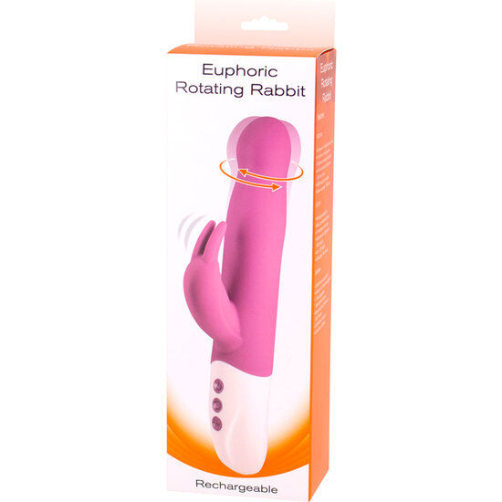 SIETE CREACIONES - VIBRADOR EUFORIC BUNNY CON ROTACIÓN LILA