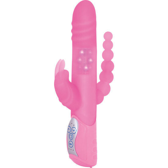 SEVEN CREATIONS - E RABBIT TRIPLE PLAYVIBRATEUR ROSE TRIPLE STIMULATION