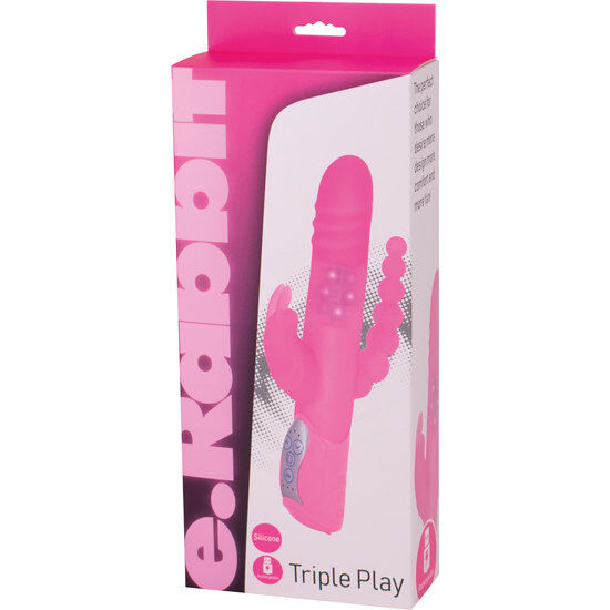 SIETE CREACIONES - E RABBIT TRIPLE PLAYPINK VIBRADOR TRIPLE ESTIMULACIÓN