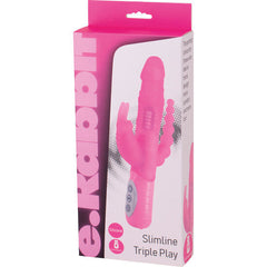 SIETE CREACIONES - E RABBIT SLIMINE TRIPLE PLAYPINK VIBRADOR TRIPLE ESTIMULACIÓN