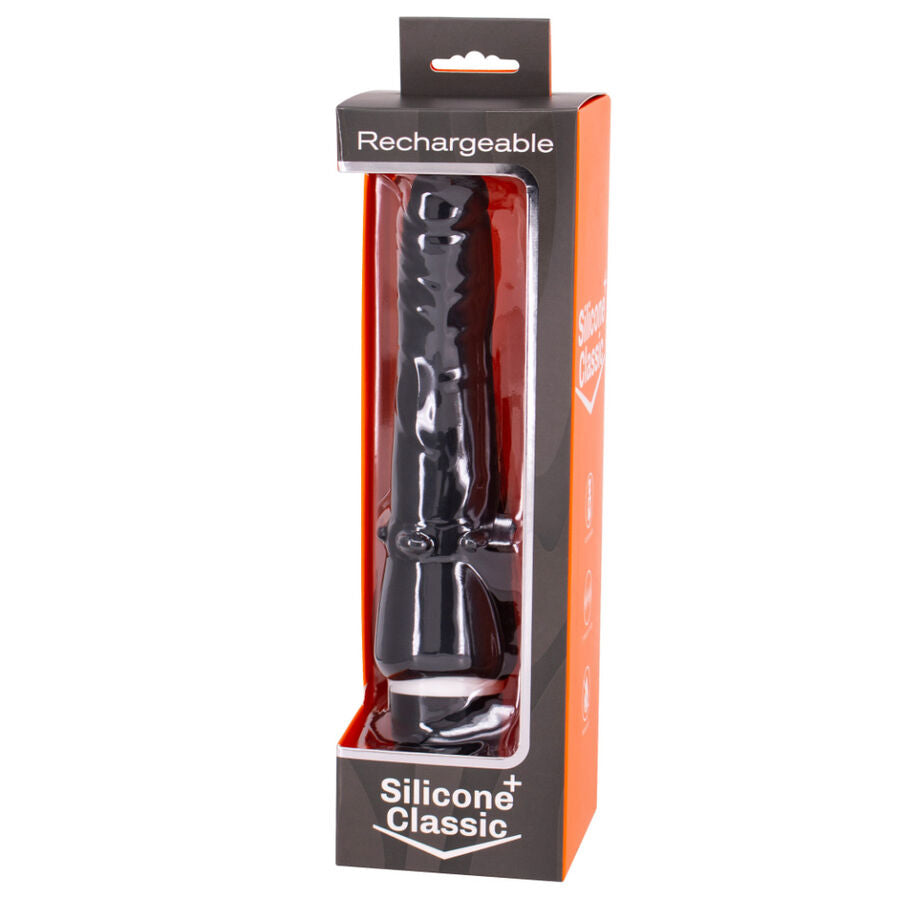 SIETE CREACIONES - VIBRADOR RECARGABLE NEGRO 7V 20 CM