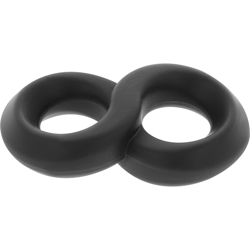 POWERING - ANILLO PARA PENE Y TESTICULOS SUPER FLEXIBLE Y RESISTENTE PR12 NEGRO